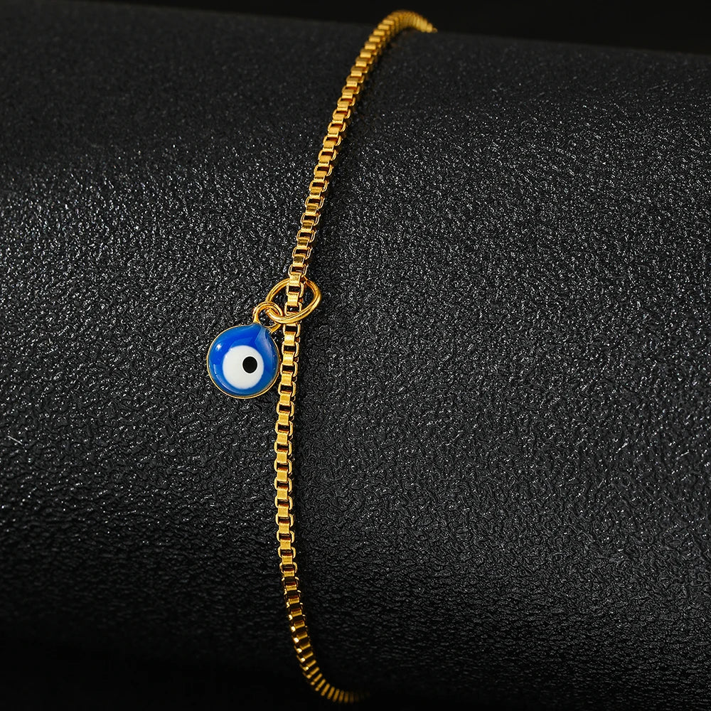 Elegant Blue Eye Anklet