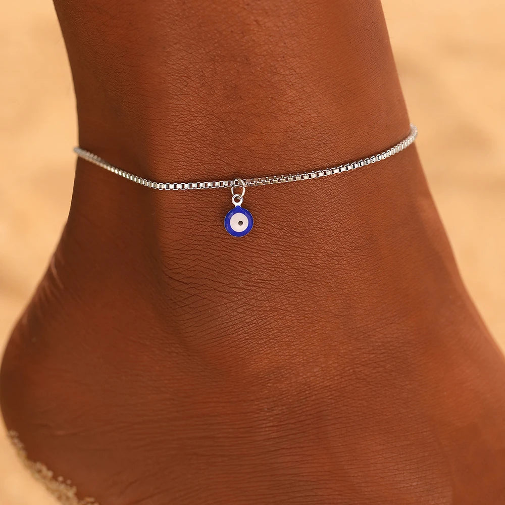 Elegant Blue Eye Anklet