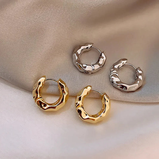 Elegant Silver Hoop Earrings