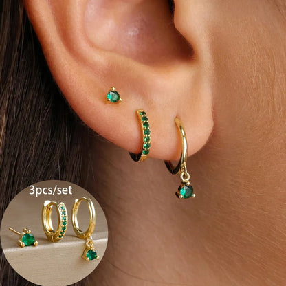 Elegant Punk Star Drop Earrings Set