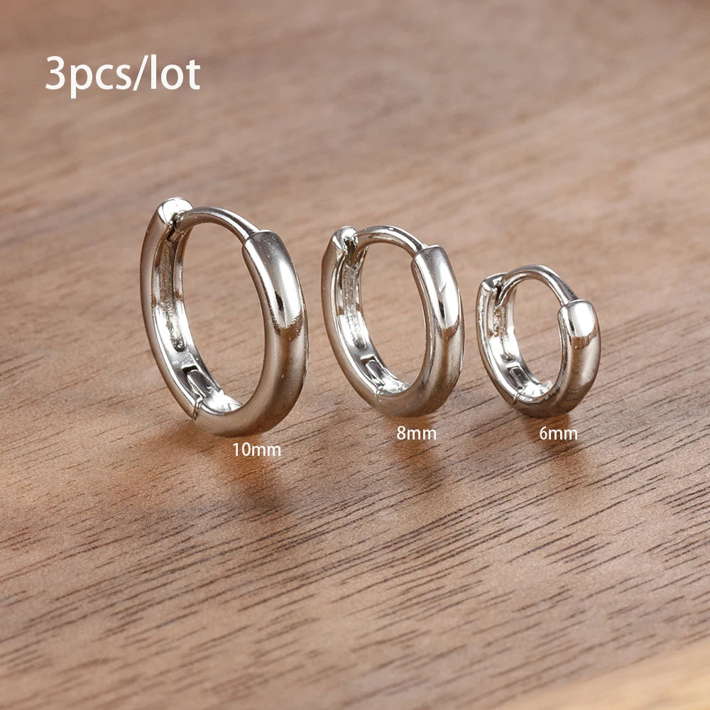 Elegant Punk Star Drop Earrings Set