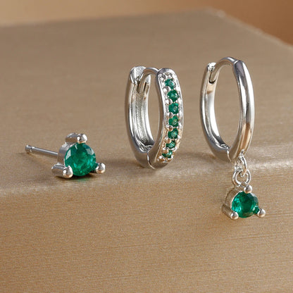 Elegant Punk Star Drop Earrings Set